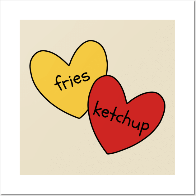 Fries and Ketchup Wall Art by radiogalaxy